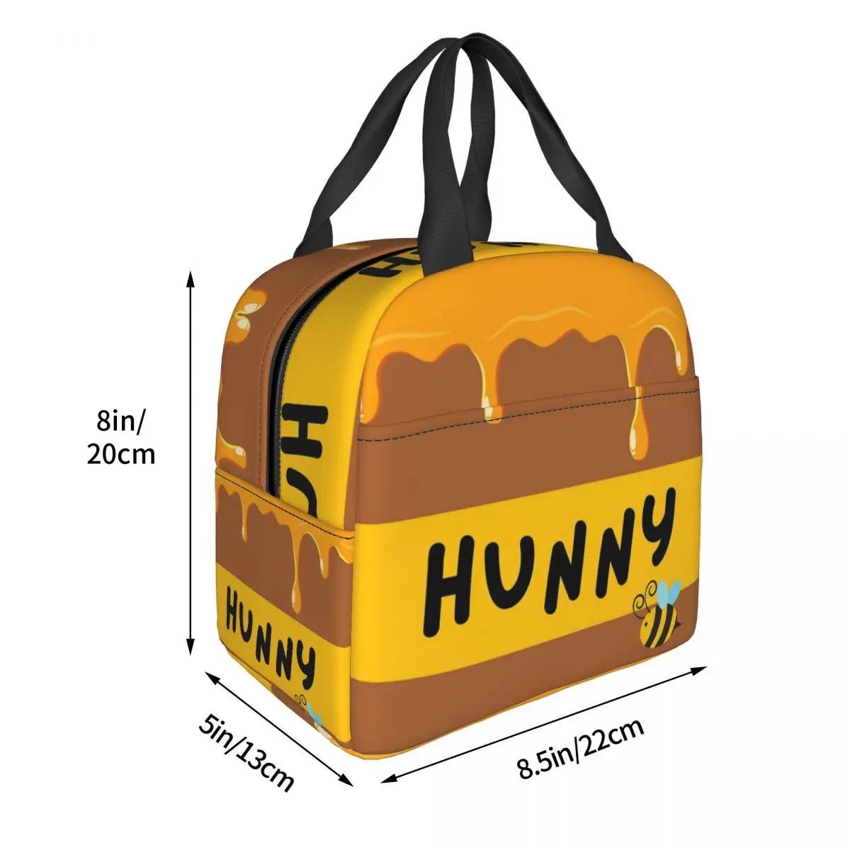 Winnie The Pooh Hunny Pot Drawstring Bag Lunch Bags Insulated Bento Box Portable Lunch Tote Leakproof Picnic Bags Cooler Thermal