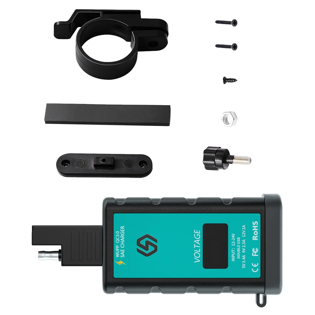

Fast USB Motorcycle Electric Motorbike Supplies Practical Voltmeter Waterproof Safe Automatic Adjustment Efficient Long