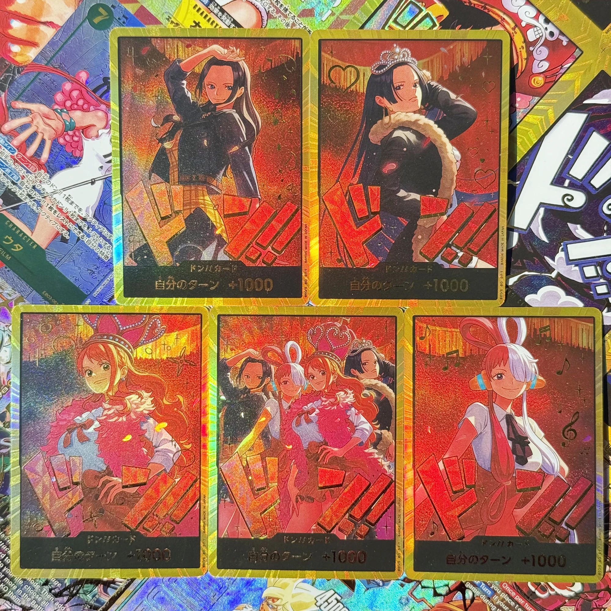 EB03 One Piece 18 PCS Heroines Edition Rare Card Uta Hancock Nami Robin Perona Foil holographic Textured Proxy OTCG Cards Game view 5
