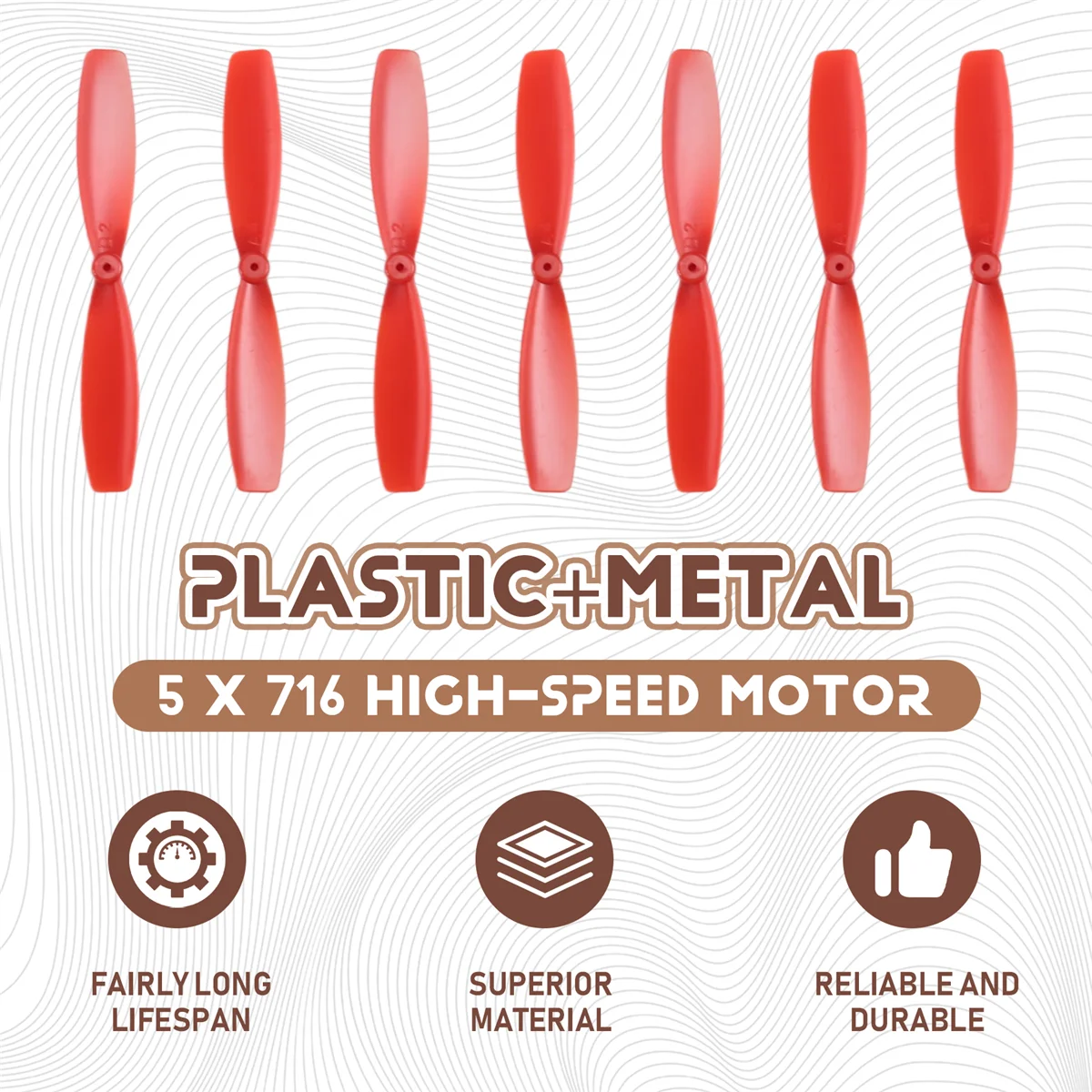 

AA85 5pcs DIY DC 3.7V 716 Hollow Cup High-Speed Motor with 5pcs 55MM Propeller Cw CCW for DIY Micro-FPV Quadcopter