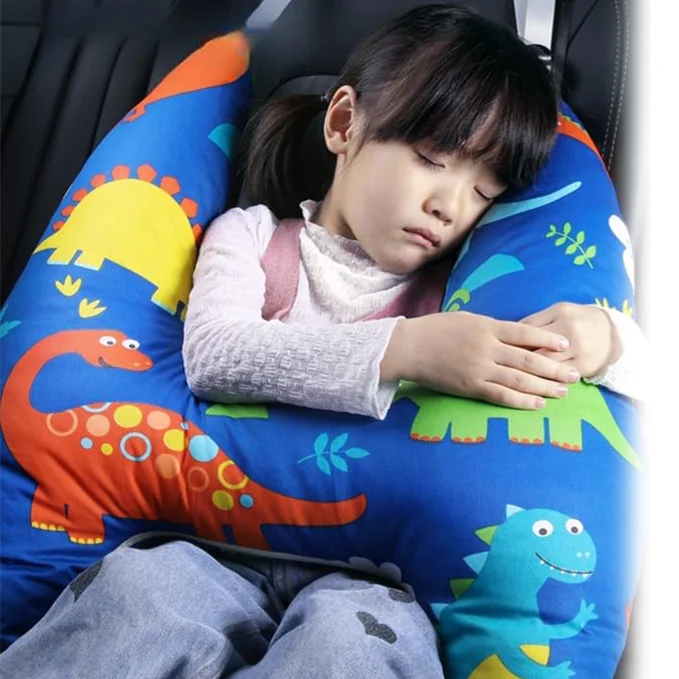 

Car Sleeping Pillow Children's Cartoon Sleep Headrest Car Seat Head Support Travel Safety Neck Pillow Car Interior Accessories