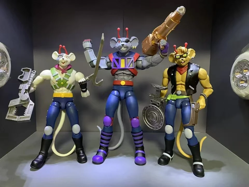 

In Stock Original NACELLE 1/12 Scale Biker Mice Mars Mouse Slotevini Three-piece Full Set 6In Action Figure Body Toys Gifts