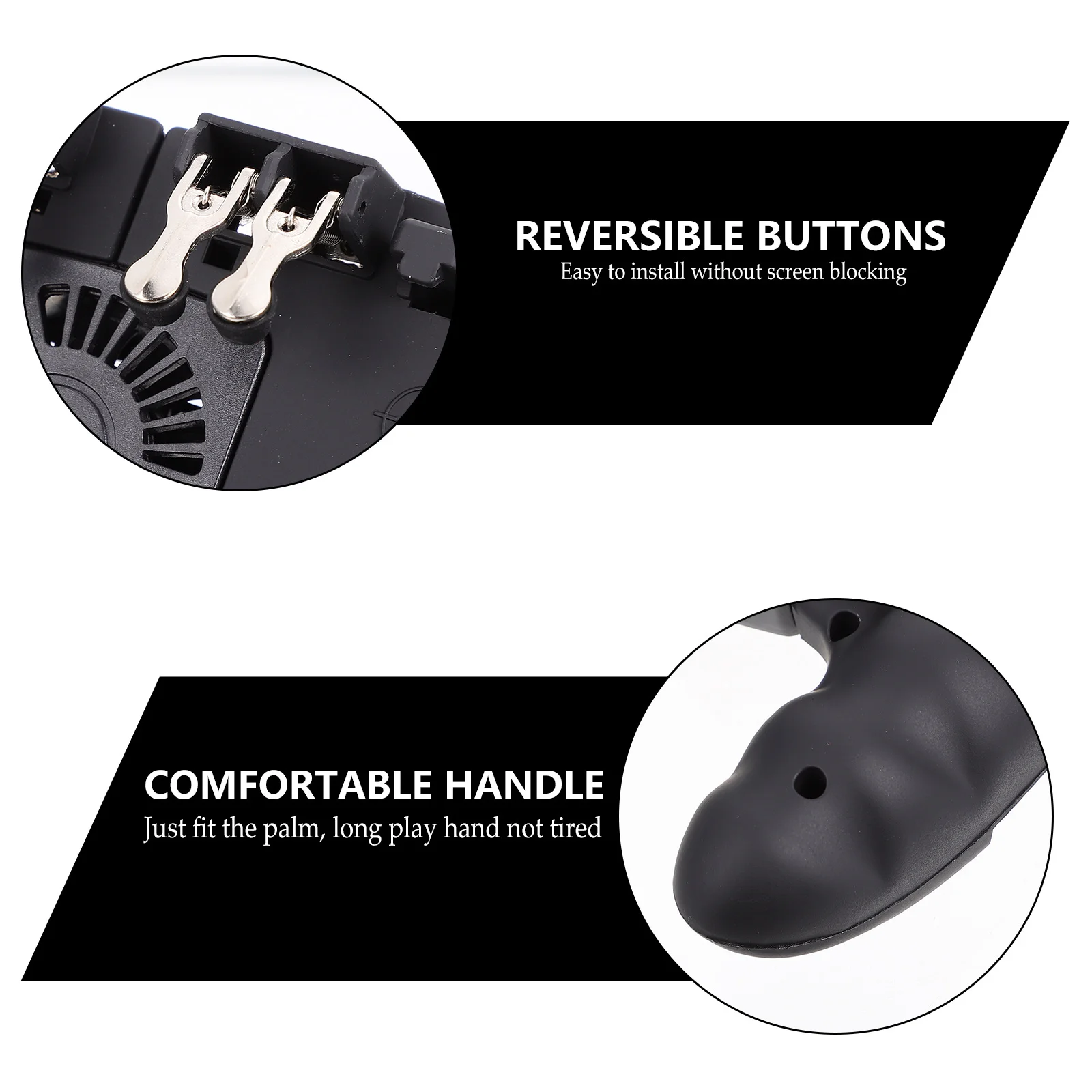 

Game Controller For Phone Ergonomic Six-Finger Linkage Design Mobile Game Handle Adjustable Trigger Portable Grip For 6.5 Inch