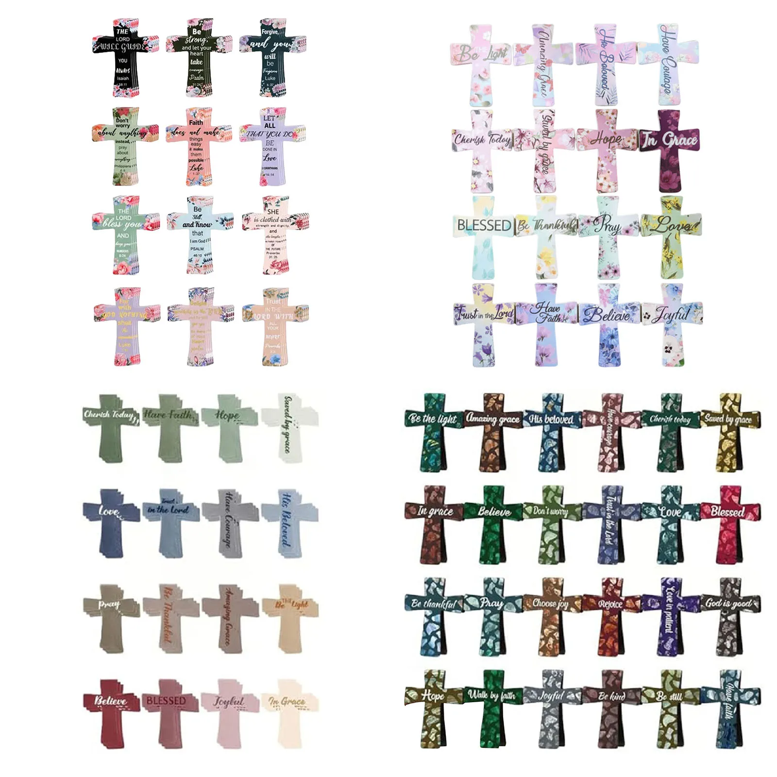 12/16/24 قطعة المغناطيسي المسيحية الدينية الصليب المرجعية آيات الكتاب المقدس الدينية الإشارات المرجعية مقاطع الصفحة المغناطيسية للنساء والرجال