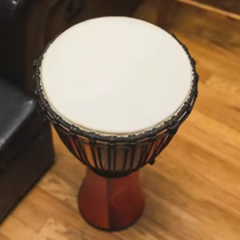 Tambor djembe profissional pele de cabra tambores de música africana adulto iniciante portátil africano djembe tradicional mão tambor percussão