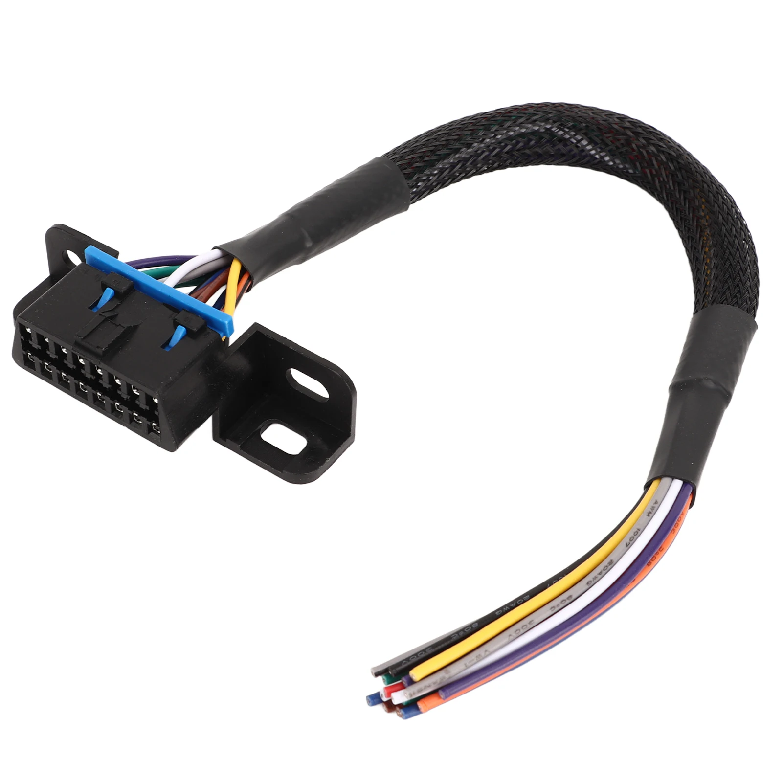 OBD2 Female To Open Cable High Strength Long Lasting Heat Resistant Rugged  Female To Open End Pigtail Cable for Car