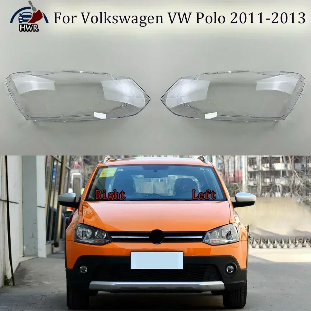 

Headlight Lampshade Transparent Headlamp Cover Lens Replace Original Plexiglass Shell For Volkswagen VW Polo 2011 2012 2013