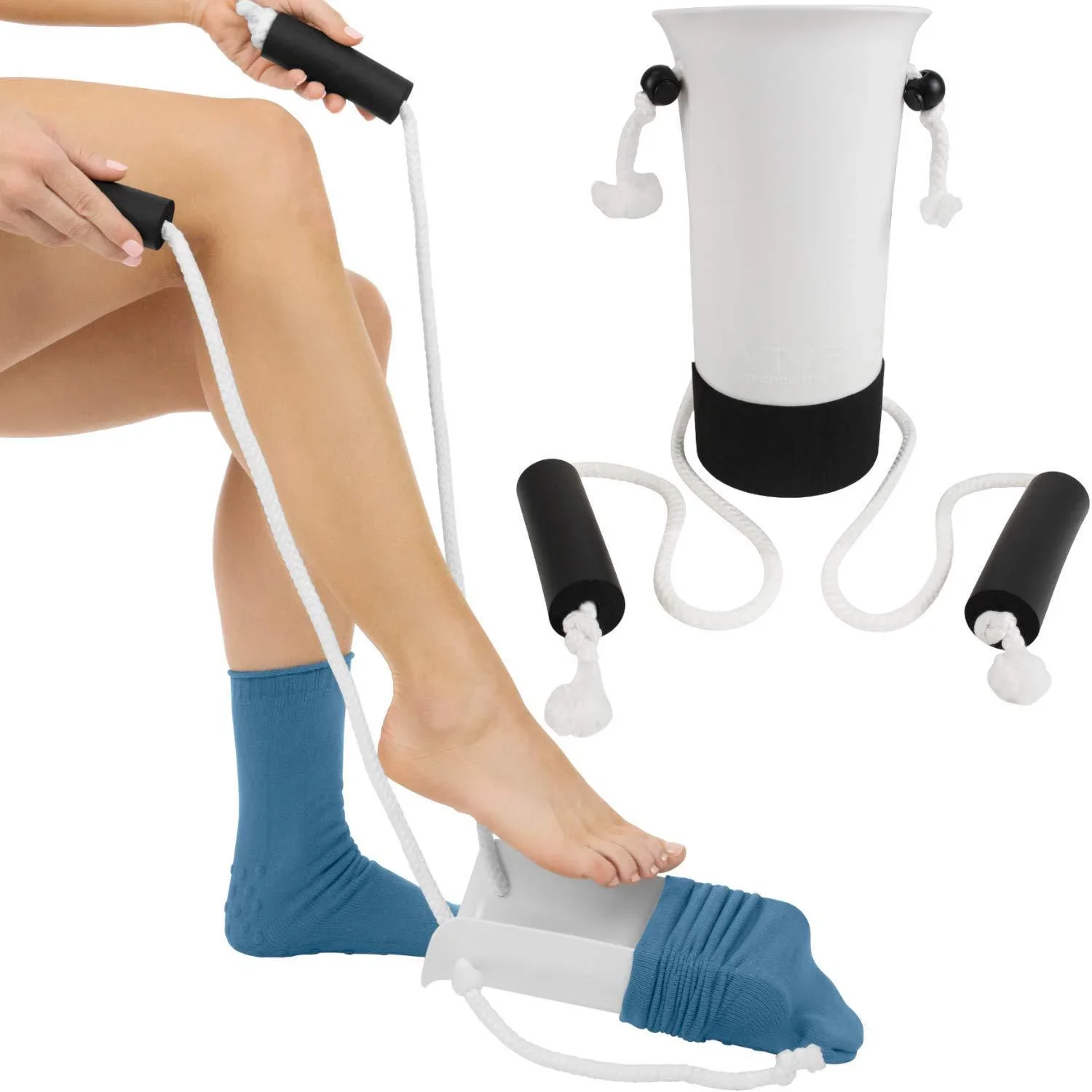 Assistance Sock Aid Kit Antislip Senior Sock Aid Helper Stocking Slider Pulling Assist Stocking Slider Sock Helper Aide Tool