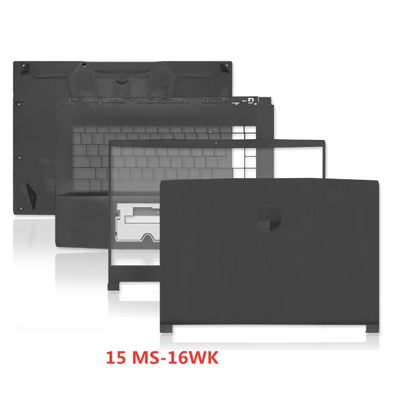 Imagem -01 - Laptop Case Capa Traseira para Msi Bravo Base de Capa Inferior Case Moldura Frontal Palmrest 15 Ms16wk Novo