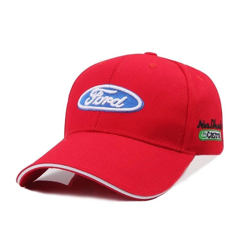 

Embroidered Car Adjustable Sport Baseball Casual Cap For Ford Ranger Focus Kuga Mustang Mondeo Fusion Esco Auto Stickers