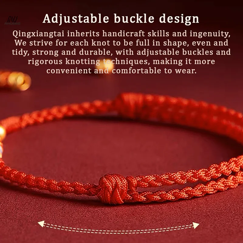 Fashion Hand Braided Koi Fish Lucky Bracelet Hand-Woven Bangle For Women Best Friends Lovers Size Adjustable Bracelet Gift