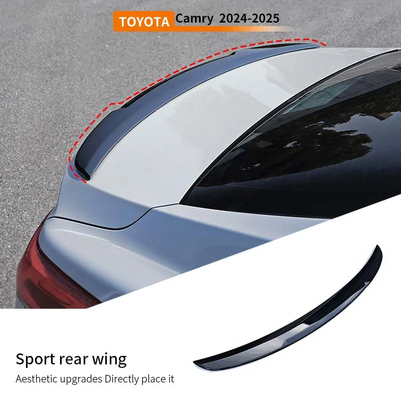 

For Toyota Camry 2024-2025 Rear Spoiler Wing Facelift Boot Lip Tail Sport Refit Accessories Trim Car Rear Trunk Boot Lip