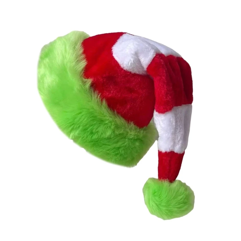 

Festival Santa Hats Long Tail Striped Santa Caps for Holiday Celebration Parties