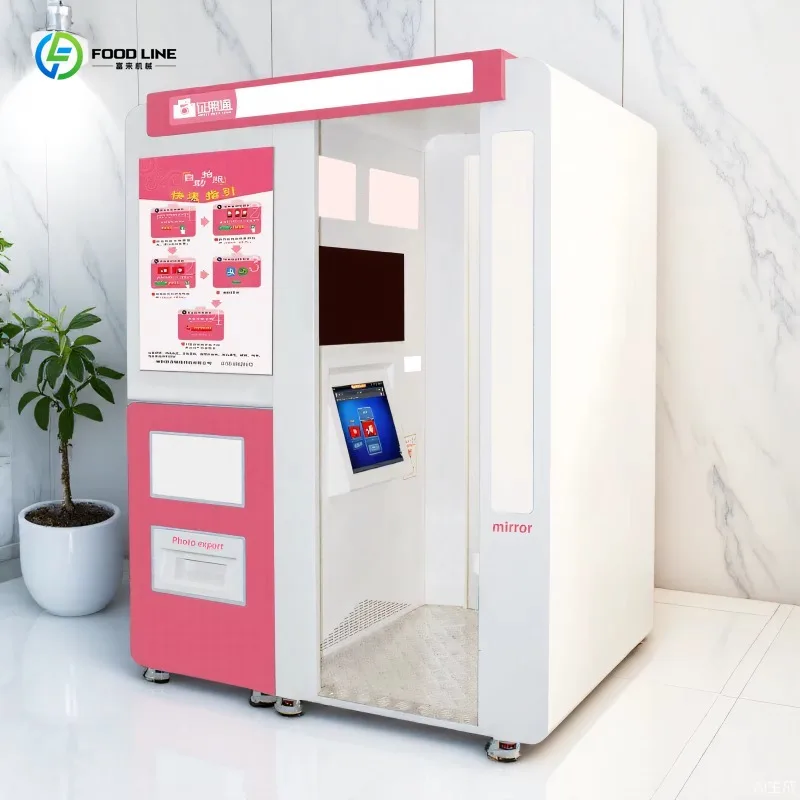 Customized Dual Camera Shooting Instant Photo Booth Self Service Touch Screen Multi Payment Kiosk