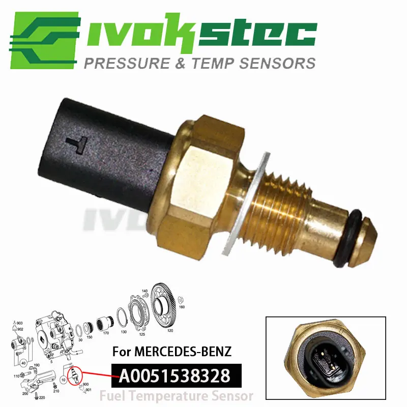 

Fuel Temperature Sensor For MB A0051538328 Mercedes-Benz SLK GLC GLE GLK CLS CLA Vito Sprinter Jeep Compass 1.4 2.0 68144113AA