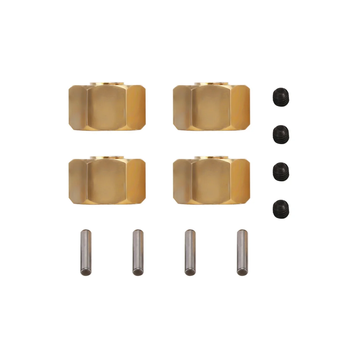 For SCX10 CC01 WRAITH 90027 90034 GEN 8 Widening 12Mm Wide Brass Connector,Upgraded Accessories,8Mm