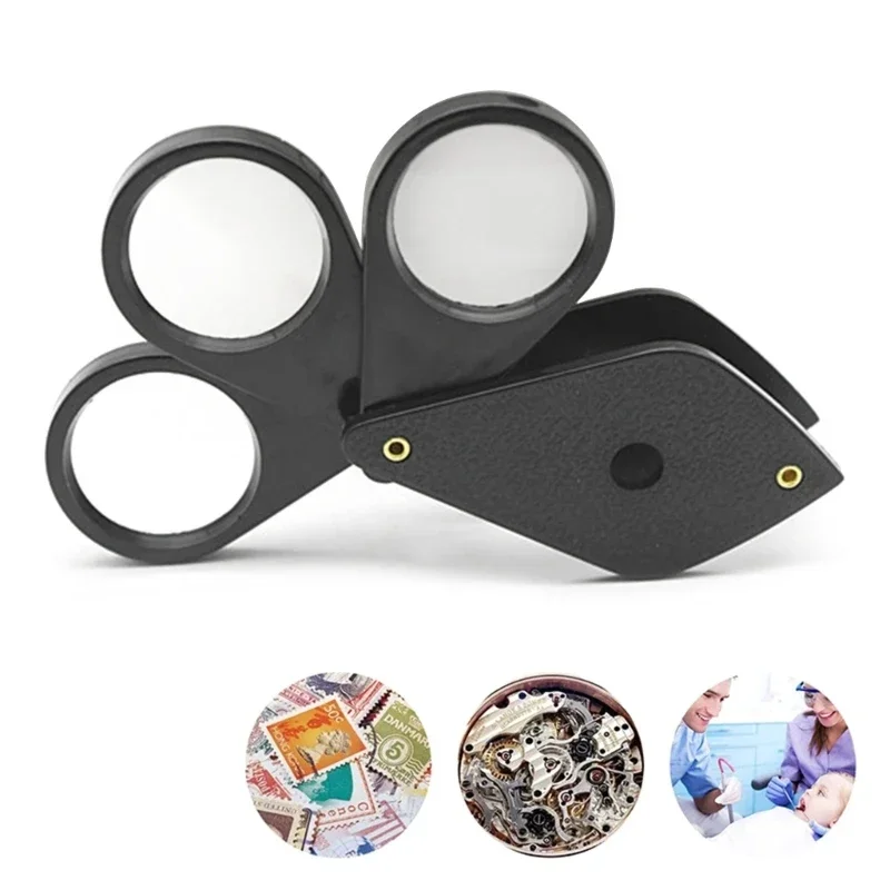 Glass 4x 8x 12x Portable Eye Loupe Magnifier for Inspection Jewelry