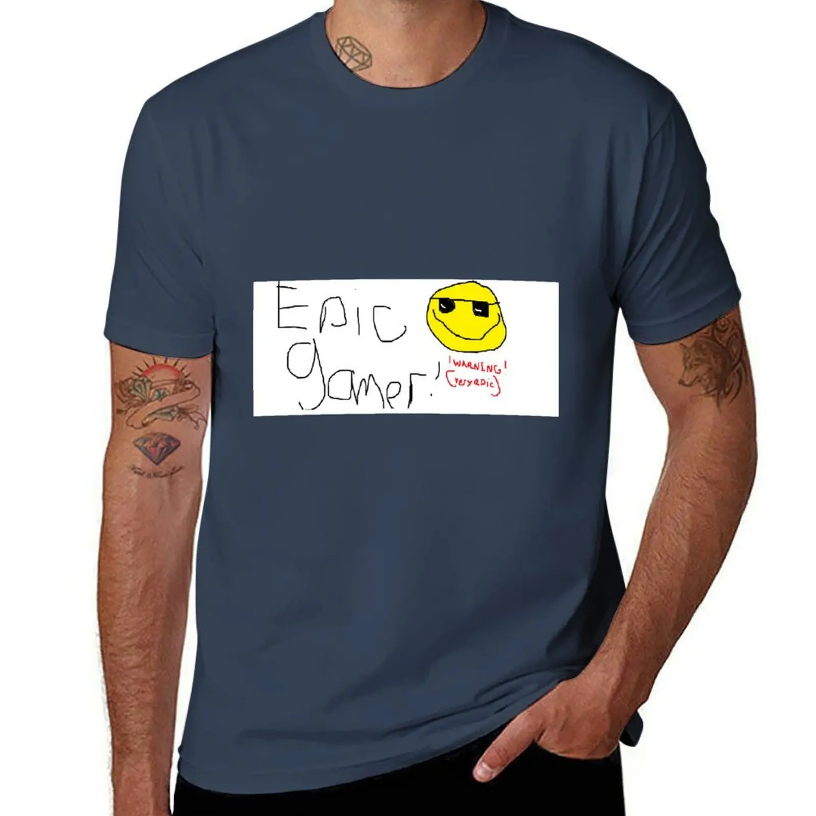 

EPIC GAMER T-Shirt Basic Plain Short Sleeve Crew Neck Tee