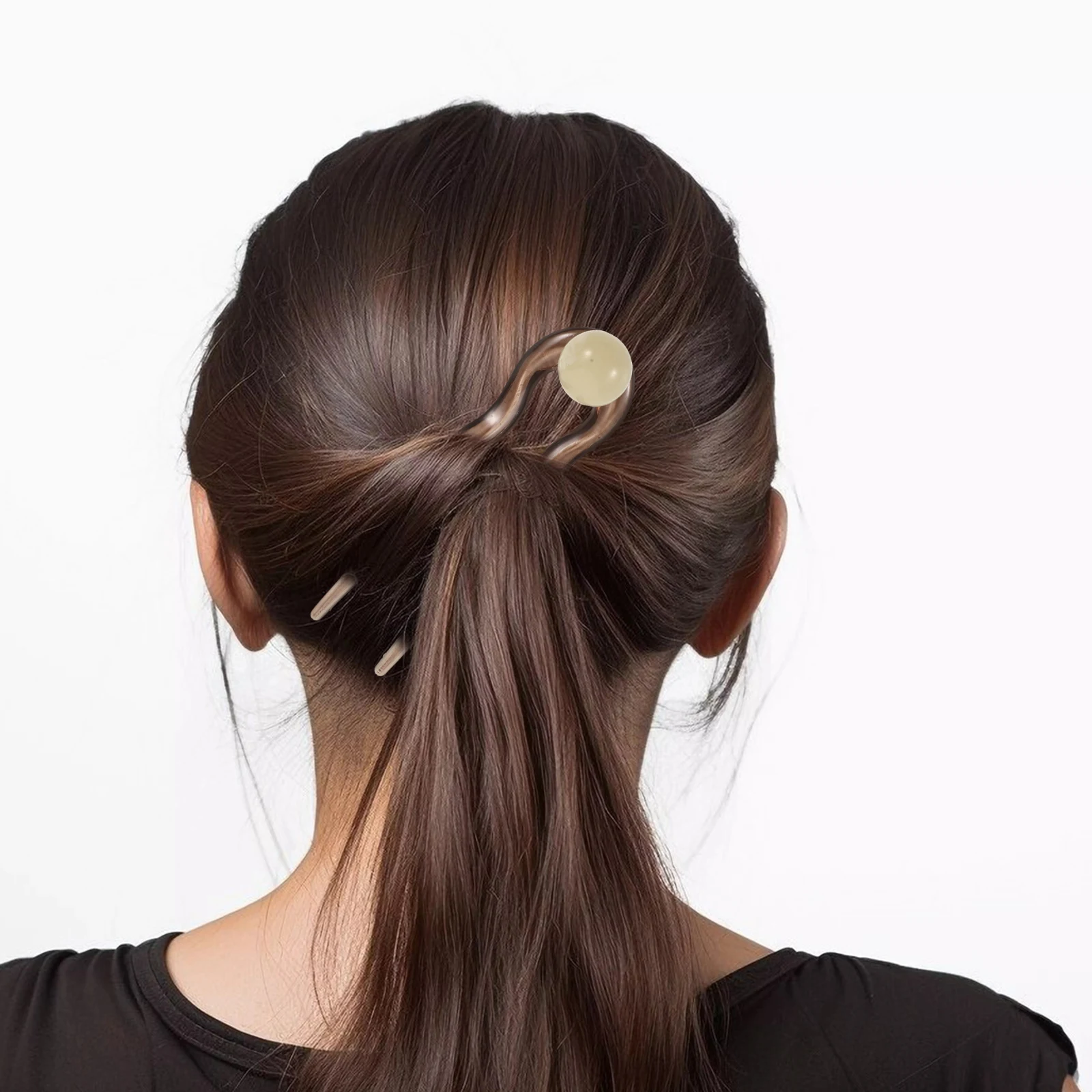 

U Shaped Hairpins Pearl Decorative Bun Holder Vintage Style Hair Accessories Women French Pins Hairpieces Styling Tools