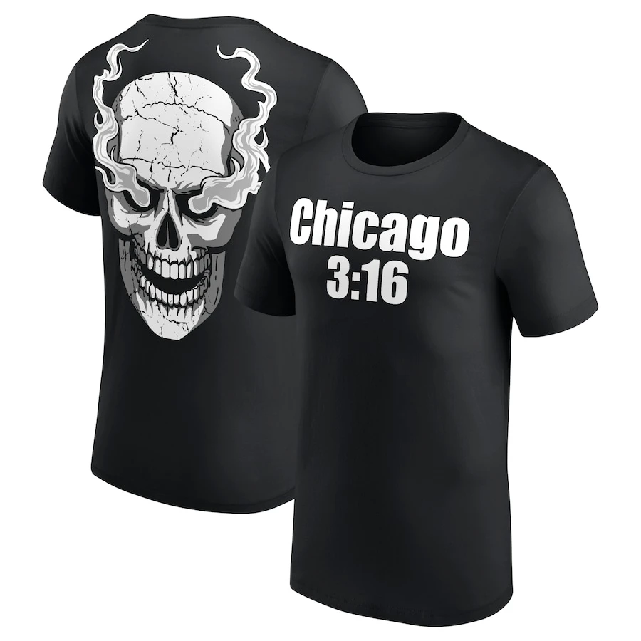 

Men's summer 3D printed T-shirt black "Stone Cold" Steve Austin arrives, Lift Hell out breathable y2k top outdoor streetwear