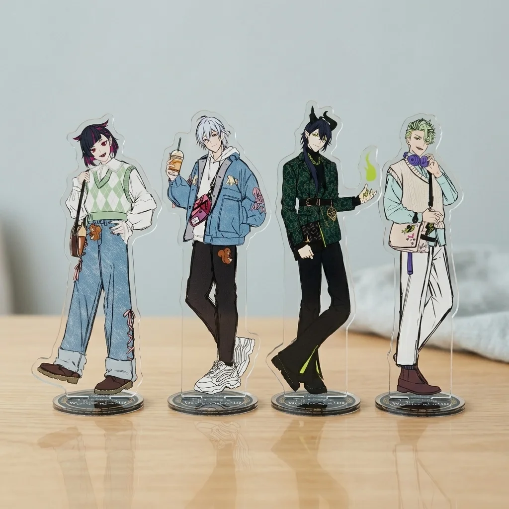 Twisted Wonderland Acrylic Stand Figure 2026 New Lilia Silver Malleus Sebek Anime Desktop Decor Collectible Gift Keychain