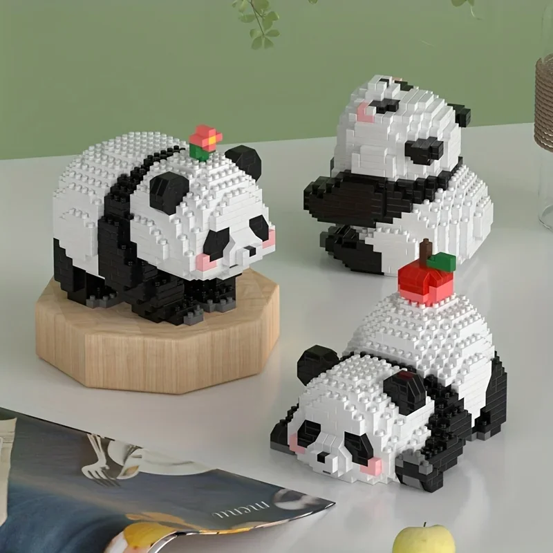 Cute Panda Building Blocks: Creative Series  Educational Toy For Model Decoration Halloween/Thanksgiving Day/Christmas gift