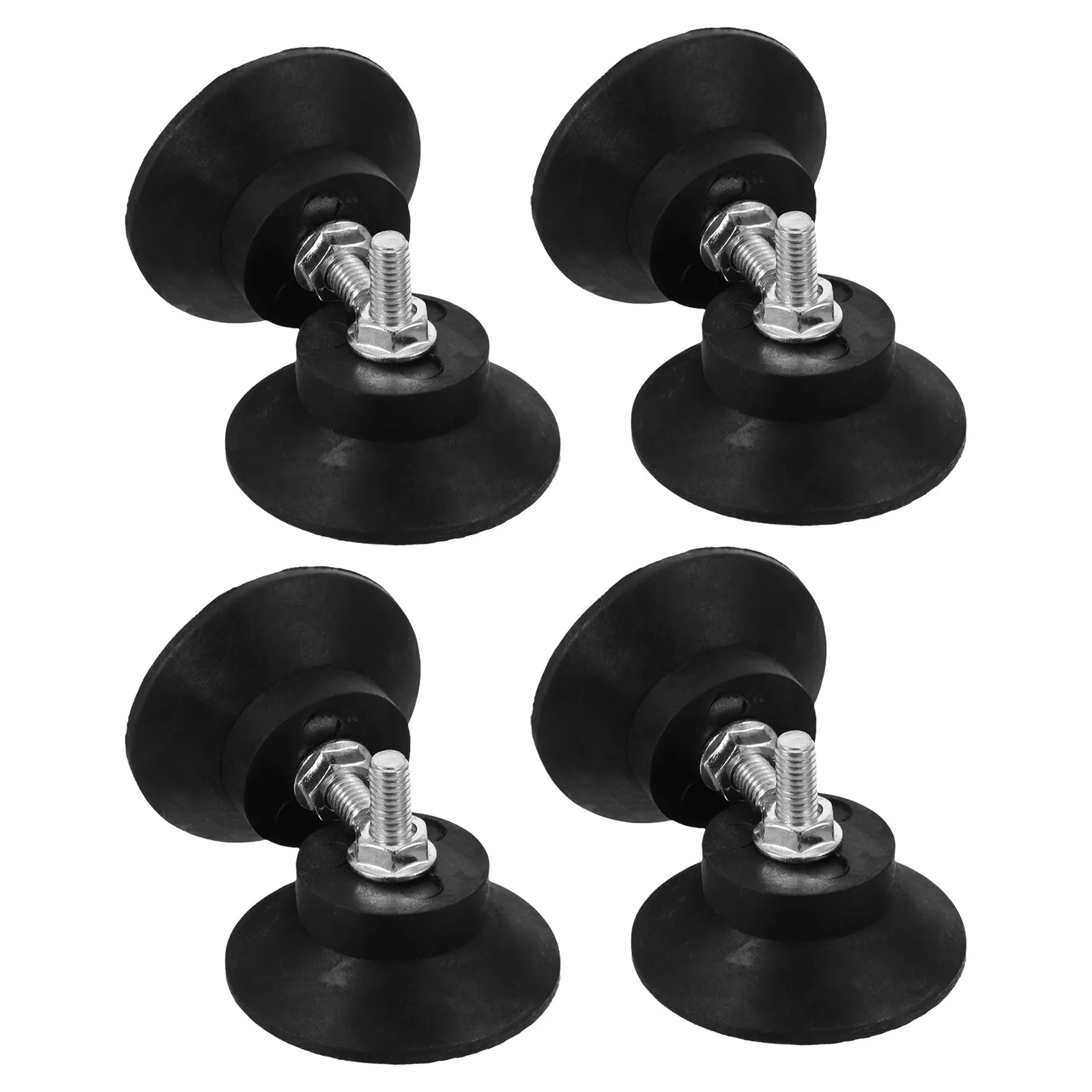 8pcs Anti-Vibration Feet Pads M6 Threaded Heavy Duty Rubber Bumpers For Air Compressors Generators Pressure Washers Washing