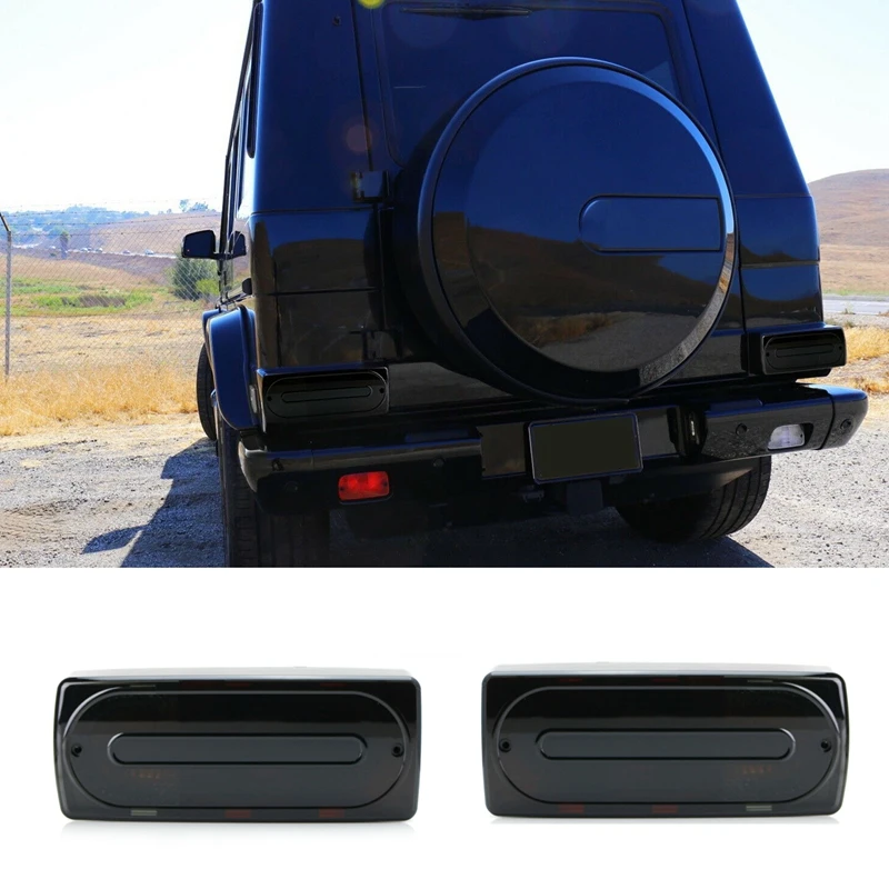 

Smoked Black Car Rear Tail Light Cover Lenses For Mercedes Benz W463 G-Class G500 G550 G55 G63 AMG 1999-2018