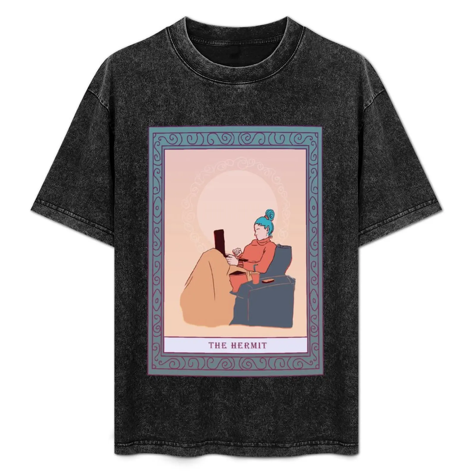 

Modern Tarot - The Hermit T-Shirt anime figures graphic shirts Aesthetic clothing mens cotton t shirts