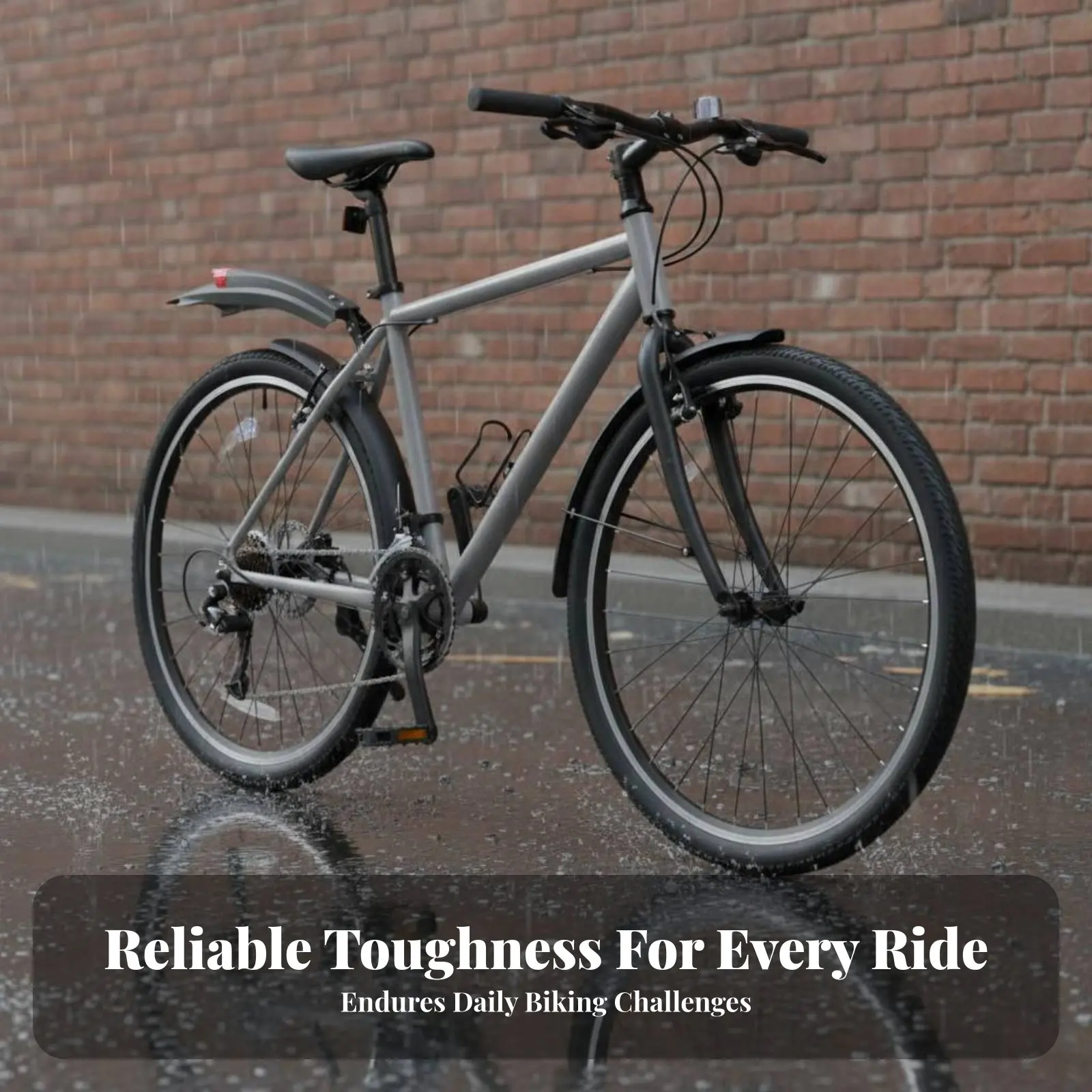 2 Pieces Universal Cycle Fenders Wide Design Bike Mudguard with Taillight Mountain Bike Mud Flaps Streamlined Shape