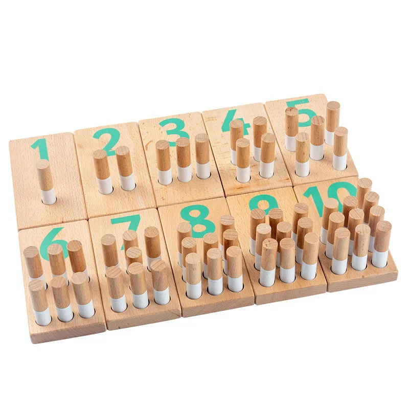 Tableros de números para bebés, juguetes de enseñanza de madera para contar matemáticas, juguetes digitales de aprendizaje, juguetes educativos de madera para niños, regalo