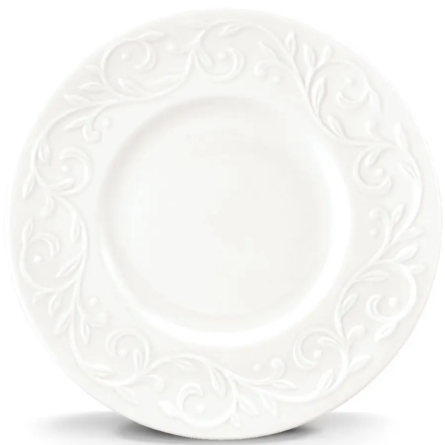

Opal Innocence Carved 71 4Inch Dessert Plates, Set of 4 , White