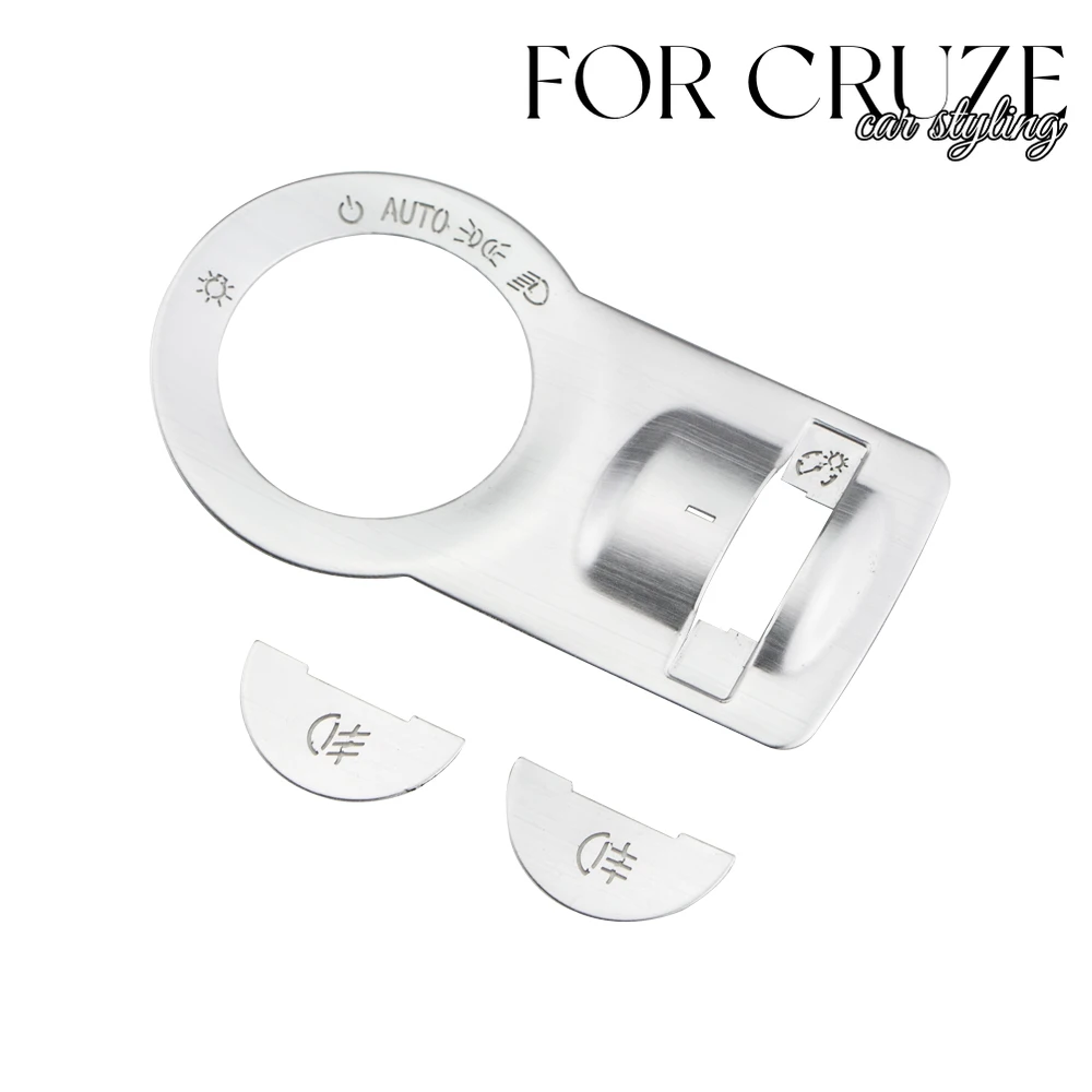 Aluminum/Steel lamp headlight switch decoration sticker/ trim For Chevrolet Malibu Cruze Trax For Opel Mokka ASTRA J Insignia