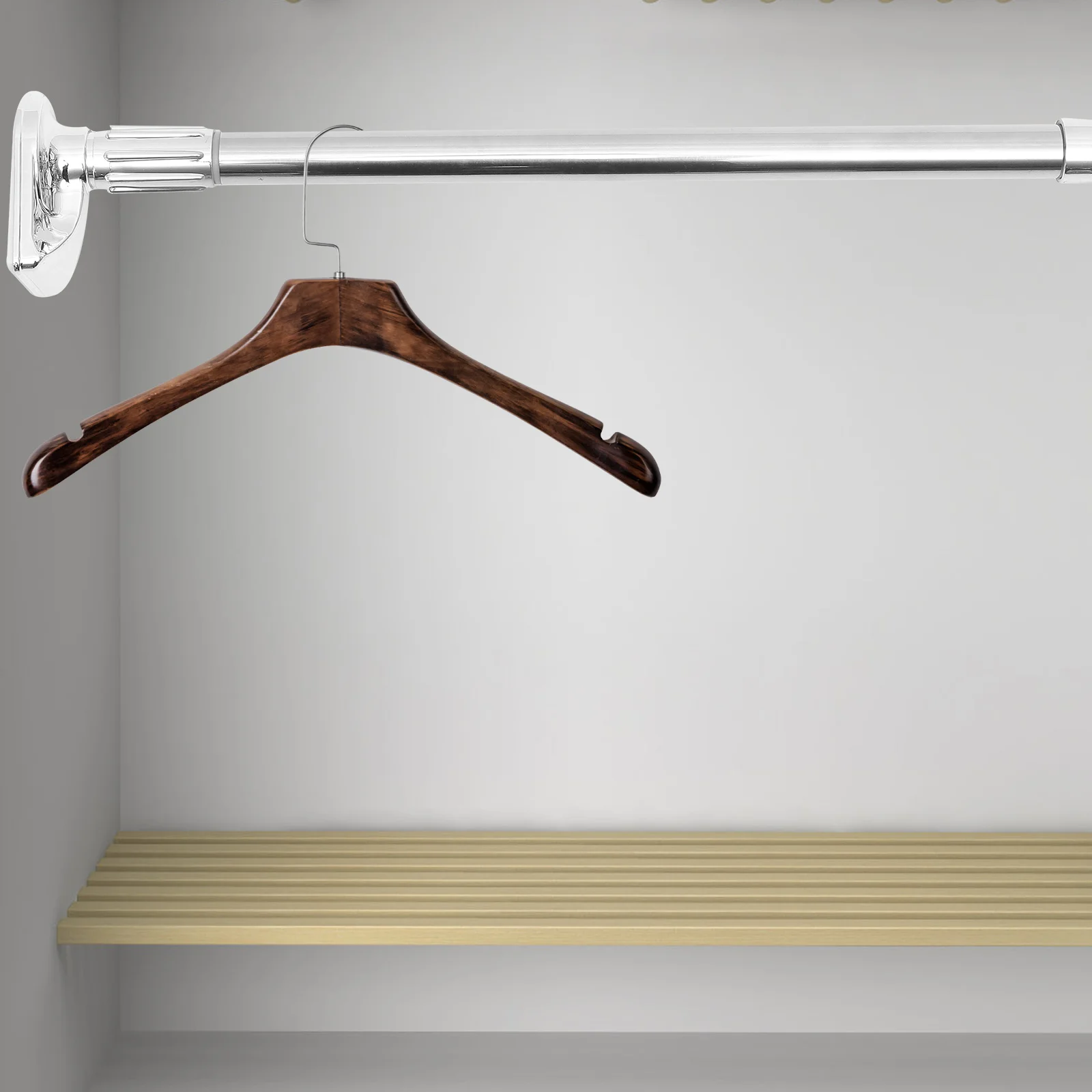 

Shower Curtain Rod Closet Rod Flexible Telescopic Tension Pole Stainless Steel Clothes Rail For Home 50-80Cm Wall Window