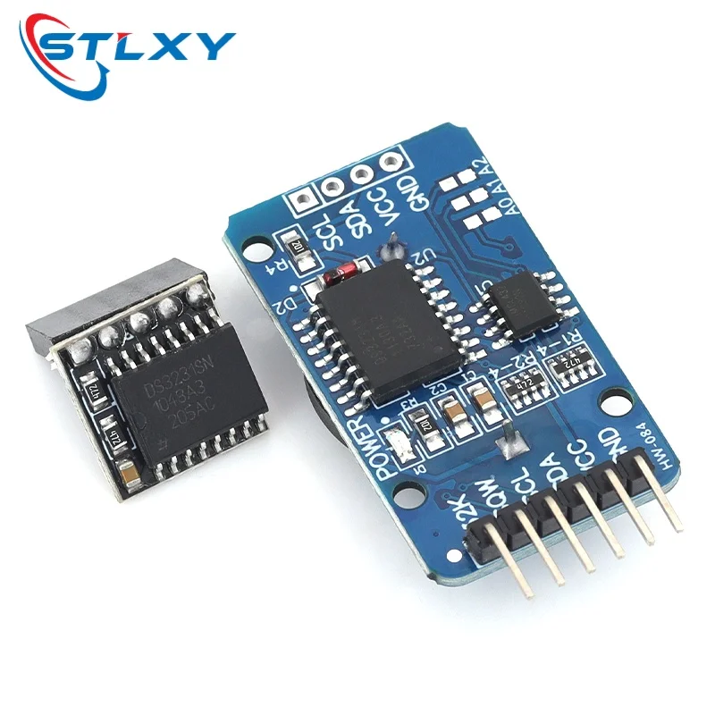 Stlxy DS3231SN memory module real-time module DS3231 AT24C32 IIC module precision clock module 3.3V 5V suitable for Raspberry Pi