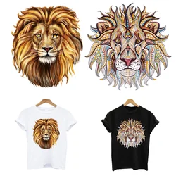 2Pcs/Lot Anime Lion King Iron On Patches Ironing Applications For Clothing Heat-Adhesive Thermal Transfer Fusible Stickers DIY