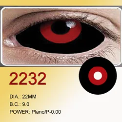 22mm Full Eye Colored Sclera Contacts Lenses Plano Halloween Anime Accessories CL2232