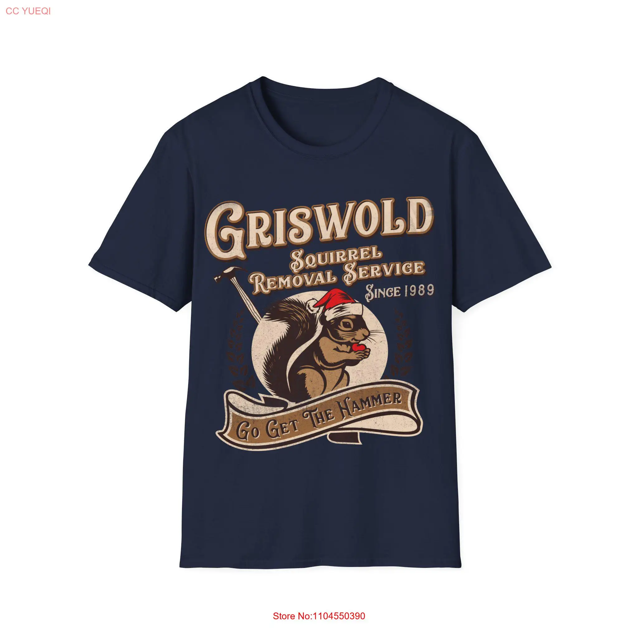 Griswold Squirrel Removal Service T Shirt Funny Christmas Vacation Holiday Movie Clark  long or short sleeves