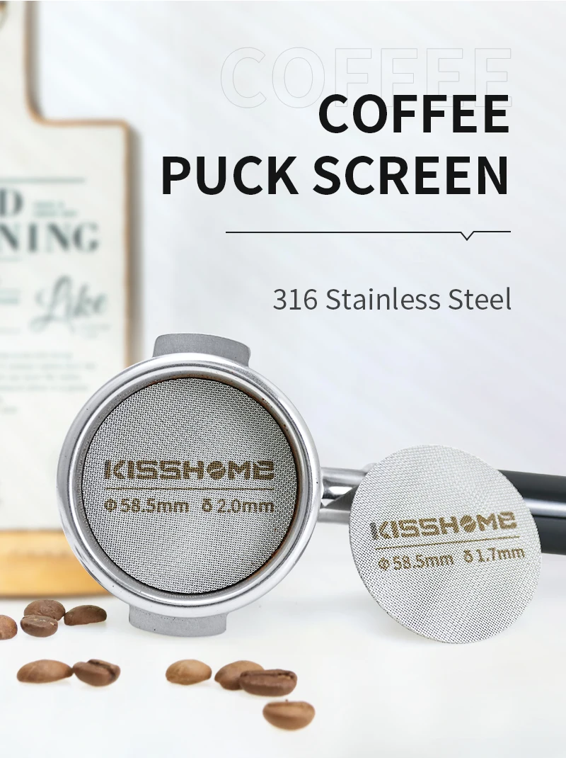 Wiederverwendbare Espresso Puck Sieb Filter Kontakt Dusche Mesh Für 51MM 54MM 58MM Breville Siebträger Barista Maschine Zubehör – Detail 8