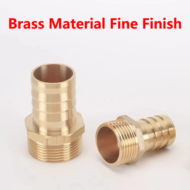 Hexagon Pagoda Joint Air Pipe Water Tank Water Pump Pipe Male Thread PC Brass Water Pipe Fittings 6 8 10 12 14 16mm