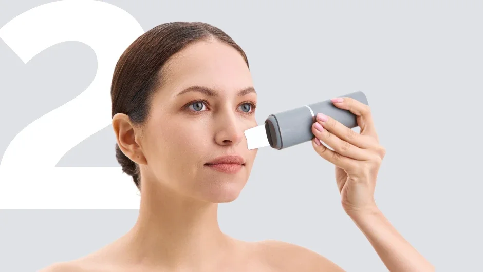 Removedor de cravo espátula aperto tonificação levantamento rosto beleza íon sonic purificador facial conjunto transporte rápido