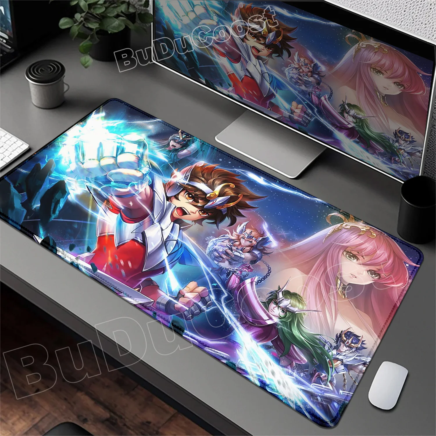 HD Printing Anime Saint Seiya Mousepad Natural Non-slip Rubber Game Mouse Durable Desktop Mousepads Keyboard Pad 700×400 Deskmat