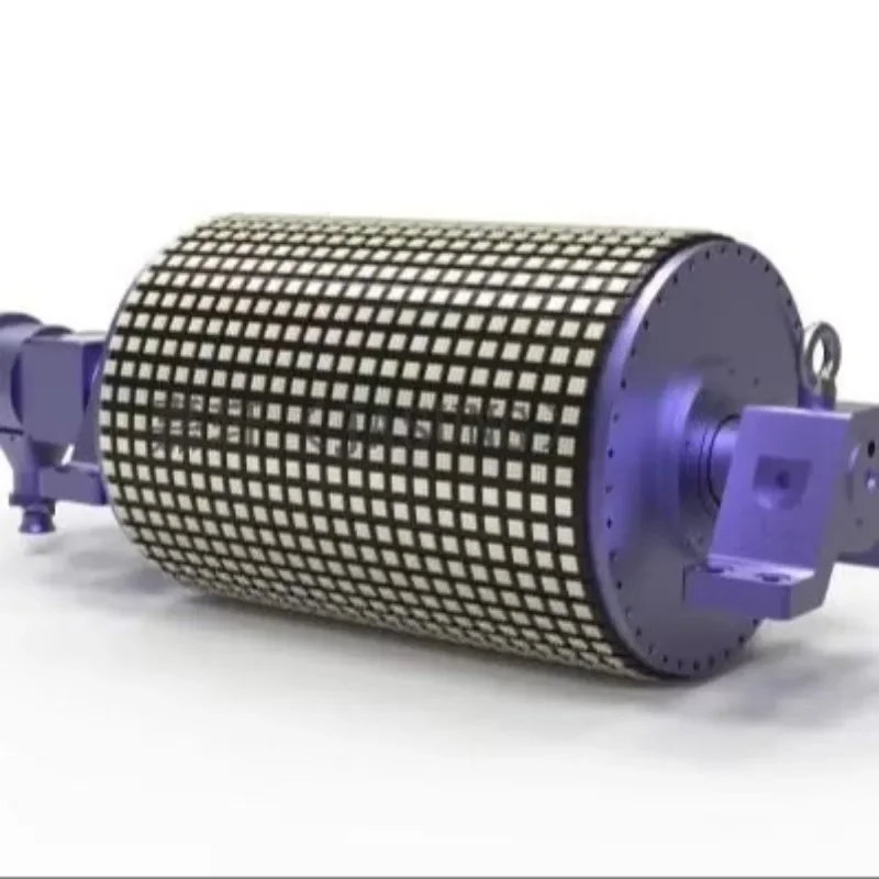 

【Best-selling】Extra Heavy Rubber Lagged Return Mechanism Impact Resistant Coating Sealed Bearings Conveyor Systems Bend Pul