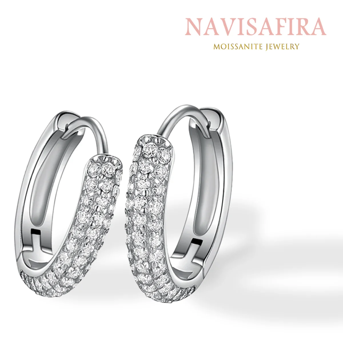 

0.43Ct S925 Moissanite Earrings, Elegant Minimalist Style, Perfect for Daily and Special Occasions