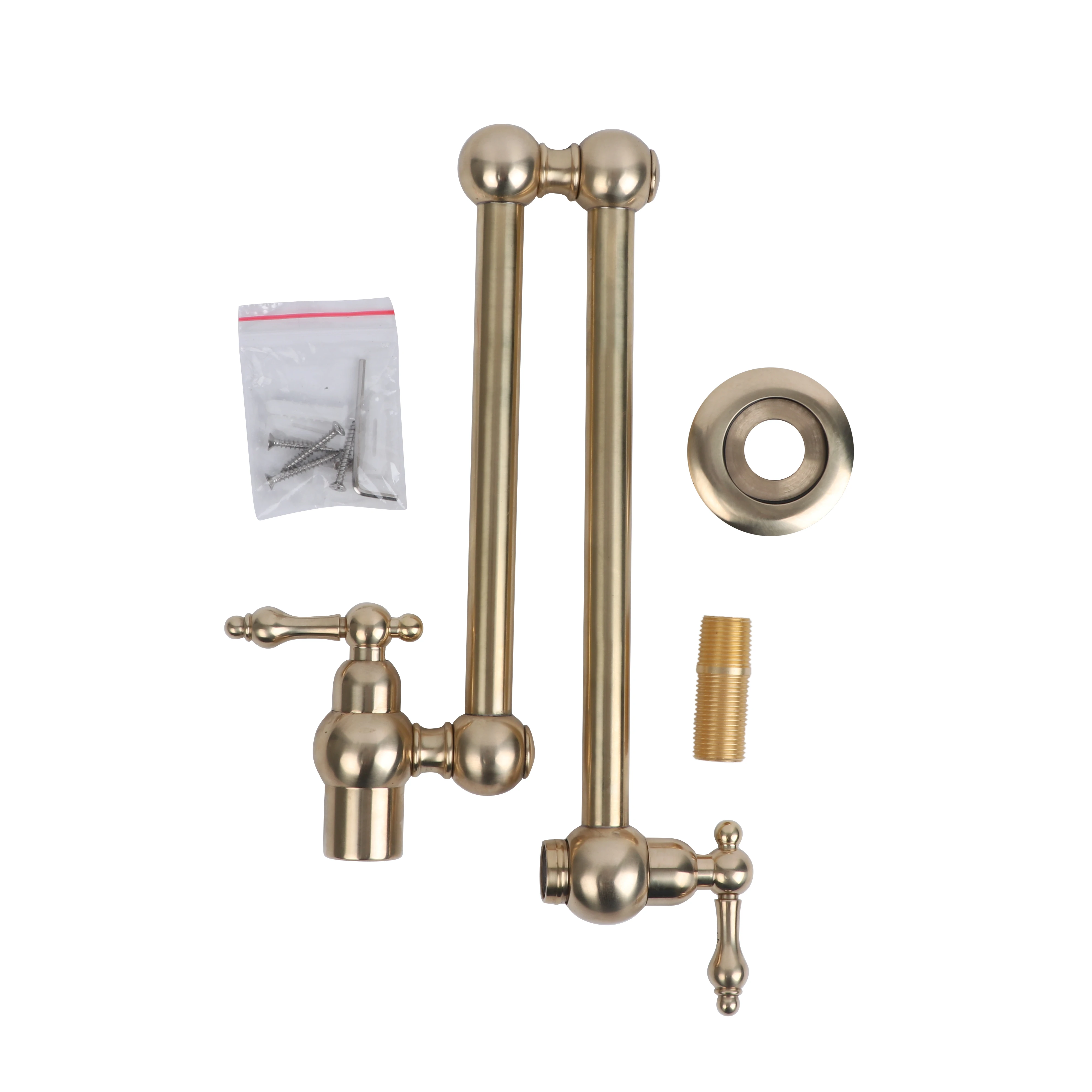 Brass Pot Filer Faucet Classic Folding Rotating Telescopic Soup Wall-mounted Sink Countertop Single Cold