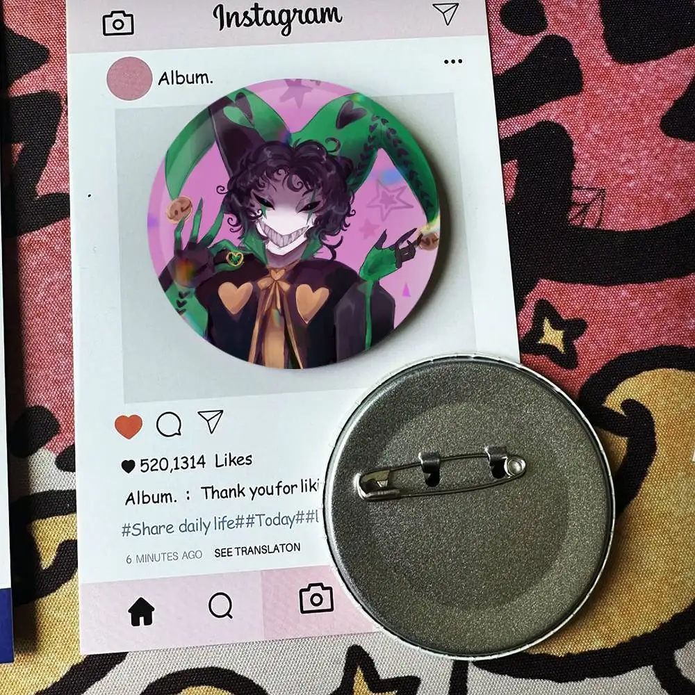 T-The F-Freak C-Circus H-Harlequin Laser Badge Applicable For Backpack Clothes Hats Decor Creative Accessories
