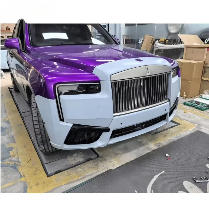For  Cullinan Body Kit 2019 Upgrade 2025 Old to New Version Bumper Kit Plug and Play LED Headlights Grille