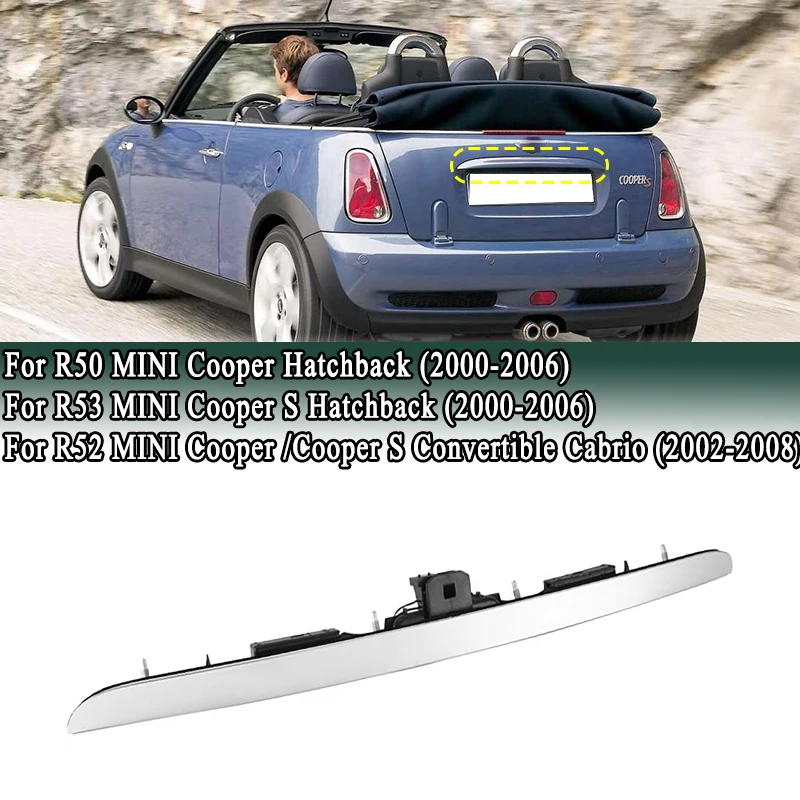 

Ручка открывания задней двери багажника для Mini Cooper / Cooper S R50 R53 2000-2006 R52 2002-2008, артикулы 51137074020, 51137167530