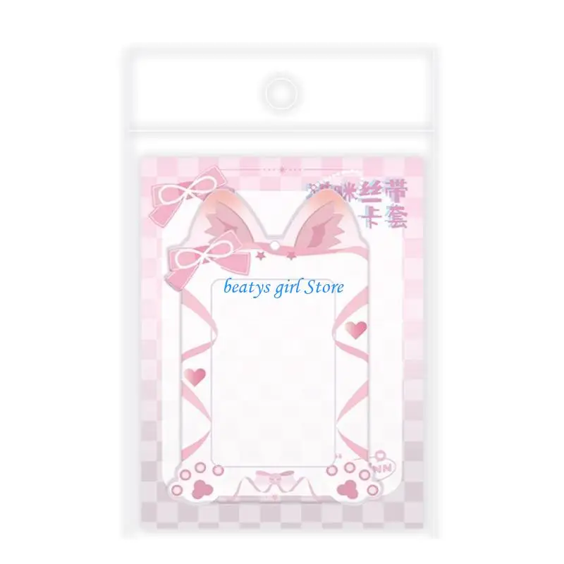 C7AB Lovely Cats Photocard Holder Cartoon Photo Card Protector Case Waterproog