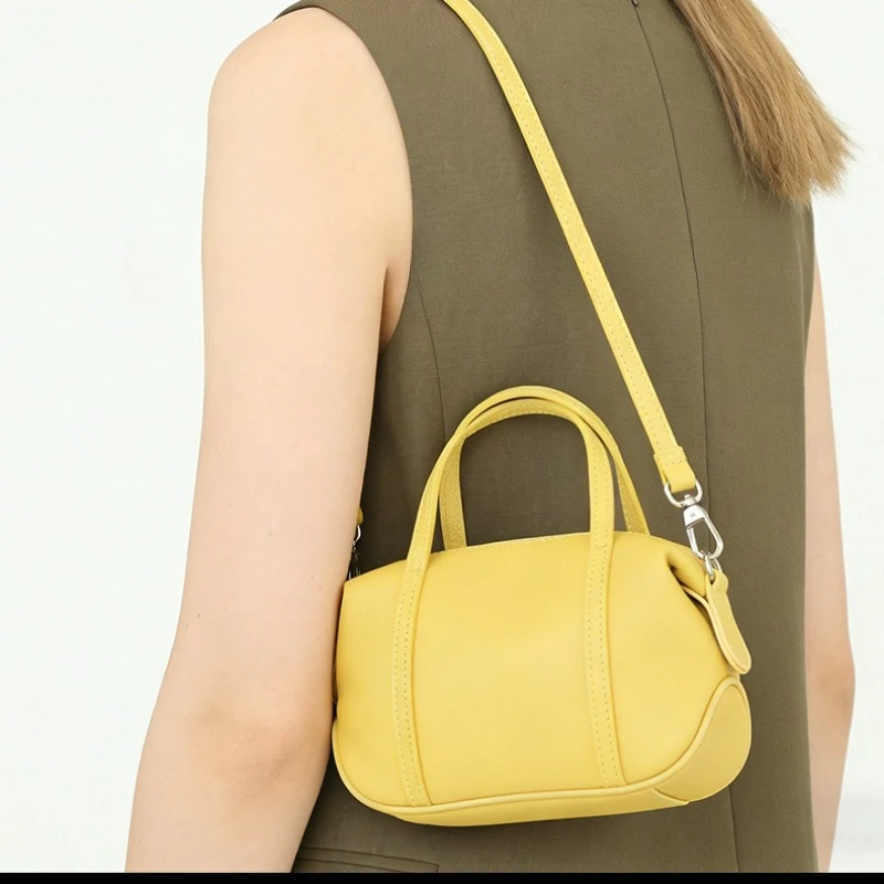 New Fashion First Layer Genuine Leather Crossbody Bag Designer Handle Bag With Chains Strap Ladies Tote Bag For Work Leisure